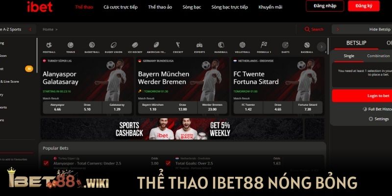 Thể thao IBET88 nóng bỏng