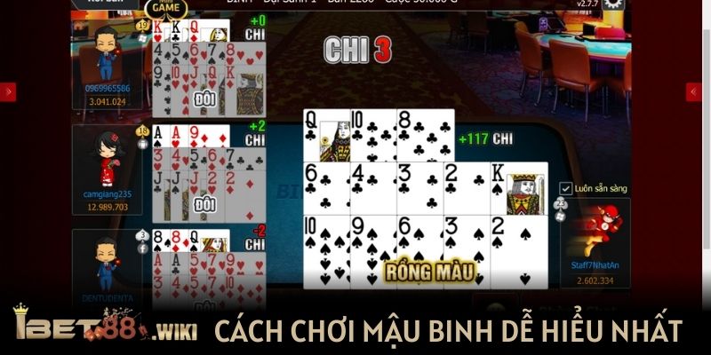 Chia sẻ cách chơi Mậu binh dễ hiểu tại Ibet88