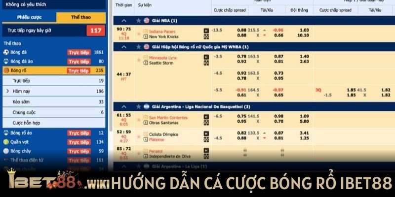 Tham khảo hướng dẫn cá cược bóng rổ online tại Ibet88